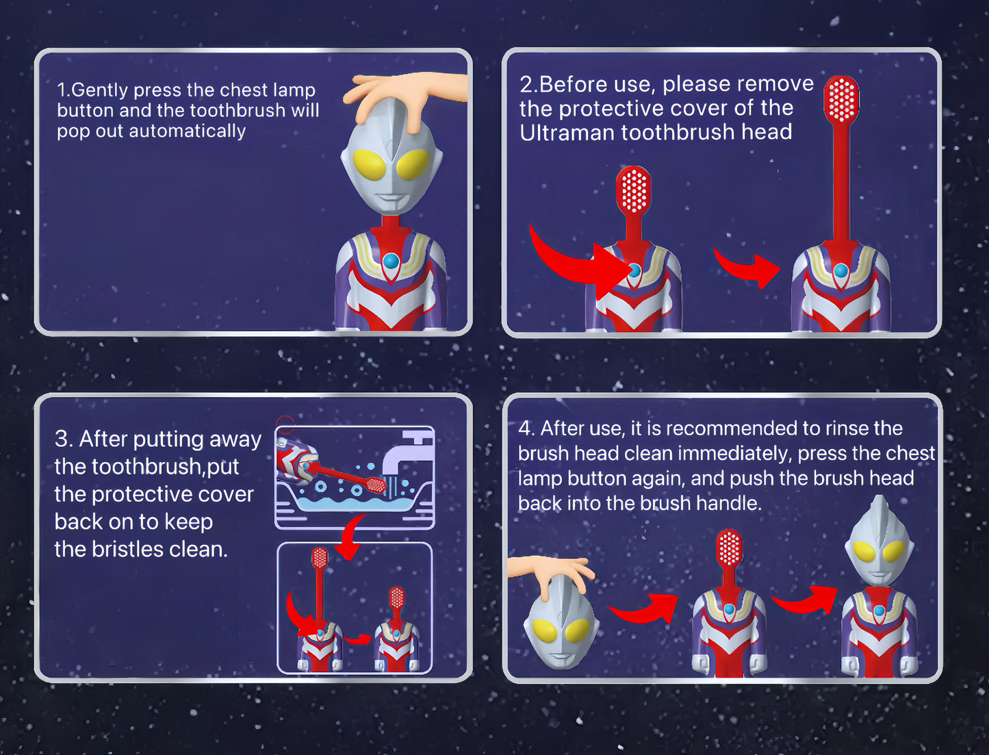 Ultraman children's toothbrush